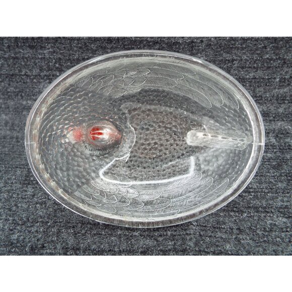 Vintage Indiana Glass 7" Hen on Nest Covered Dish Red Comb - Picture 9 of 12